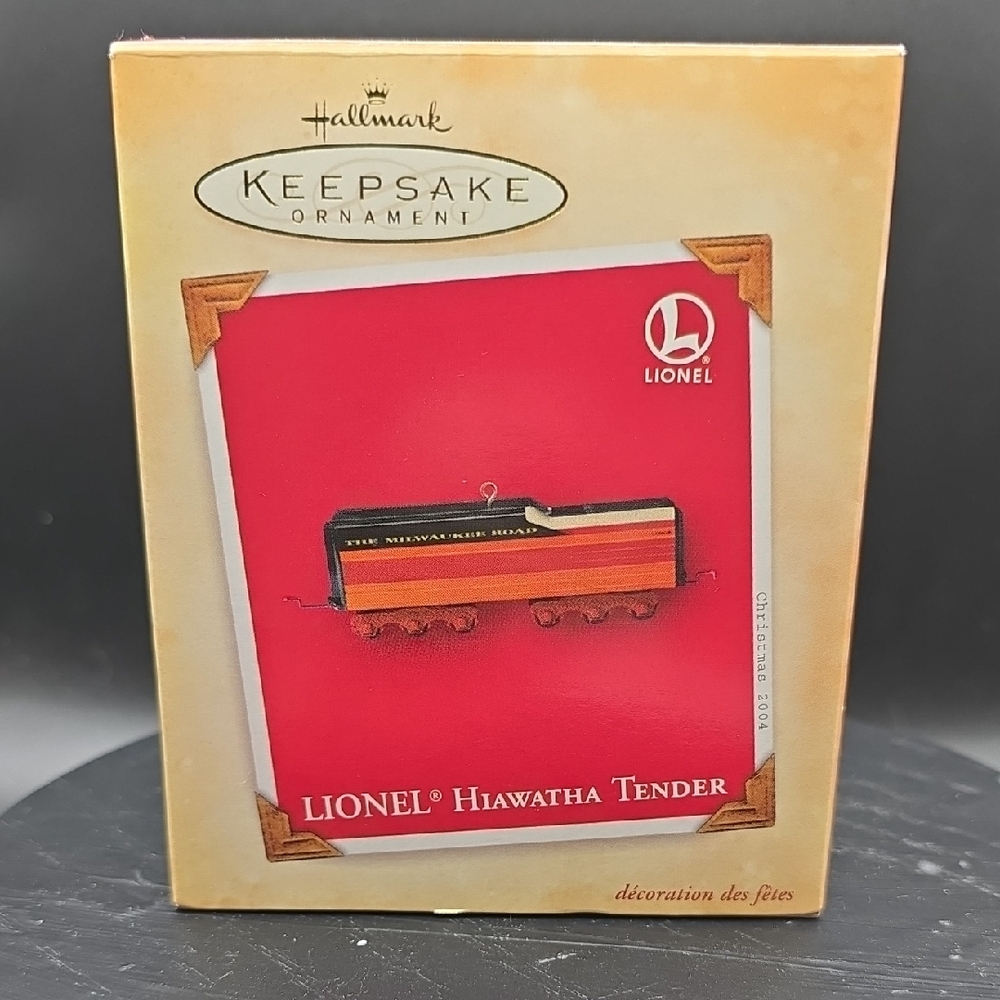 2004 Hallmark Keepsake Christmas Ornament Lionel Hiawatha Tender Train Car